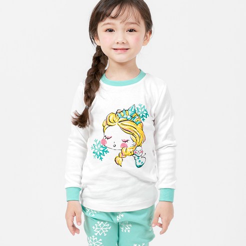 멜리스 국내생산 민트공주 30수후라이스 상하세트 디즈니실내복 Best Top5