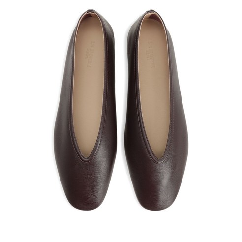 겨울에도 스타일과 따뜻함을 동시에, Le Monde Beryl 레더 발레리나 플랫