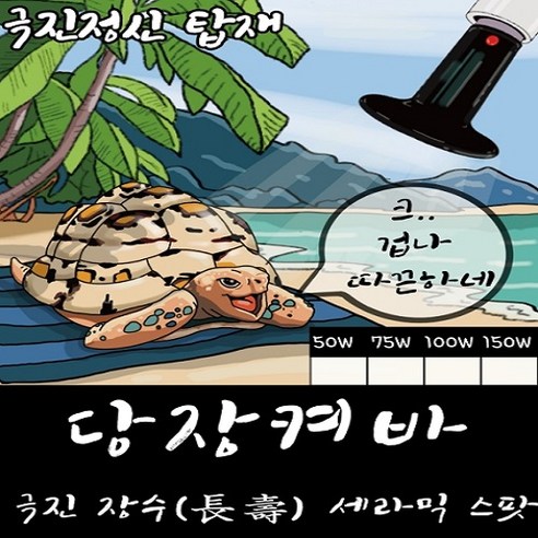 당장켜바 극진 장수 세라믹스팟 50W 75W 100W 150W (작동확인 여부가능)