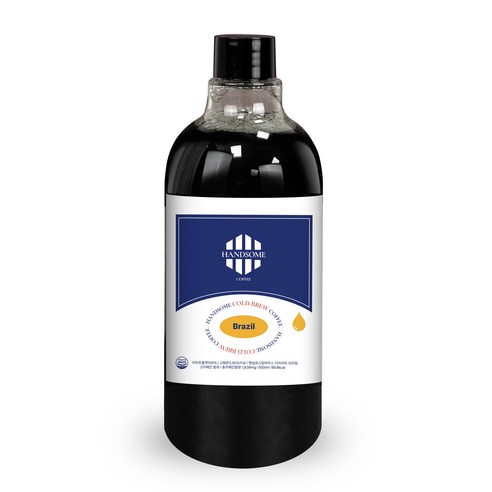 핸섬로스팅하우스 프리미엄 콜드브루 브라질 더치커피 원액, 2개, 1개입, 500ml