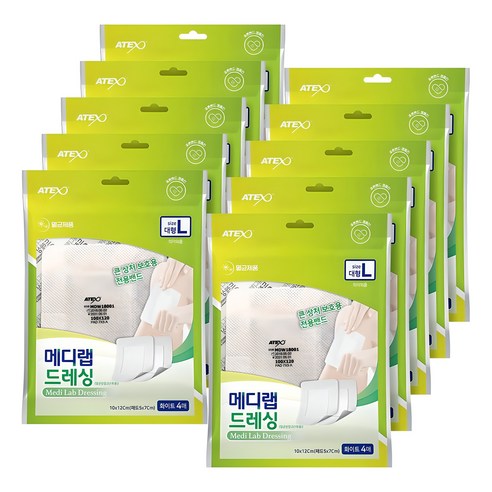 아텍스 메디랩 드레싱 멸균거즈밴드, 10개
