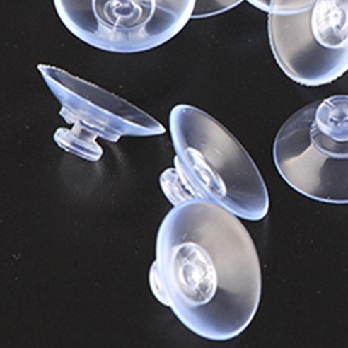 10Pcs 25mm 명확한 빨판 물고기 탱크 투명한 유리 빨판 흡입 컵 버섯 머리 유리제 차 q9u2를위한 강한 진공 빨판 ...