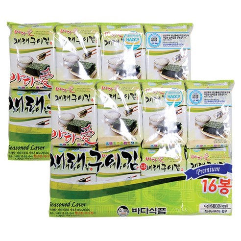 광천 바다애 재래구이 도시락김 32개입