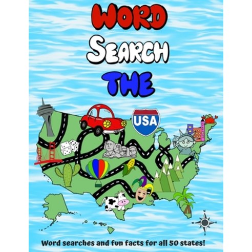 (영문도서) Word Search The USA: Word Searches and Fun Facts for all 50 States! - Large Print Paperback, Independently Published, English, 9781690054283