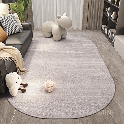 층간소음 걱정은 이제 그만! 포근함이 가득한 타원형 셔닐 러그 사용 후기 포근셔닐러그