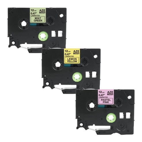 브라더 라벨 프린터 테이프 세트 호환 PT-P300BT PT-P710BT PT-D600 PT-D610BT PT-D200 PT-D200LB PT-P710BTWH, 18번 MQE31 MQY31 MQG31