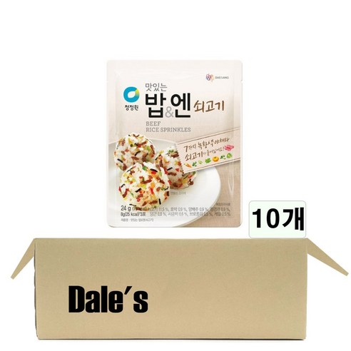 데일즈기획 대상 청정원 밥엔쇠고기, 24g, 10개