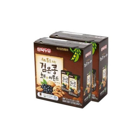 두유제조기  삼육 검은콩호두아몬드두유 190ml X 32팩, 32개