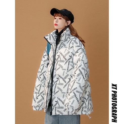 DFMEI 남성 코튼 패딩 코트 새로운 겨울 두꺼운 양털 안감 따뜻한 빵 코트 유행 브랜드 밝은 다운 코튼 패딩 코트