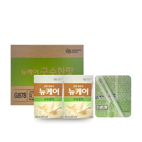 뉴케어 완전균형 영양식 구수한맛 고소한검은깨 선택1(빨대타입)200ml x60팩 환자식사대용, 90개, 200ml