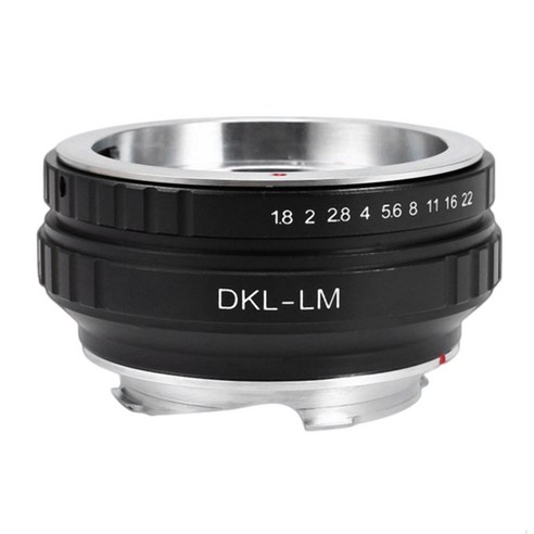 AFBEST LEEDSEN DKL-LM 렌즈 마운트 어댑터 카메라 초점 링 DKL 렌즈를 LM 카메라에 장착하는 데 적합, 검정