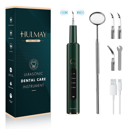 [국내배송]HULMAY 초음파 구강 청결기 M3/M3U/M5 가정용 전동 치아 셀프 구강세정기기, 국내배송[M3U그린]