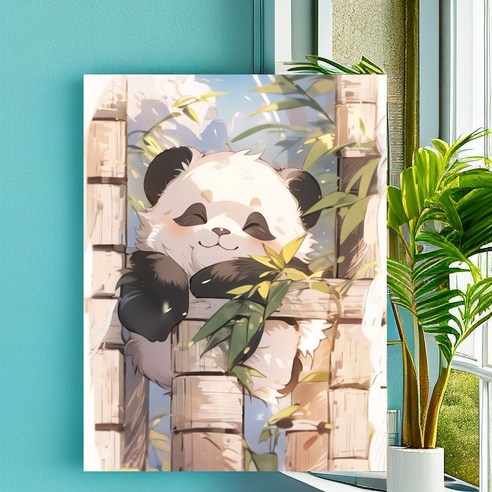 다솜이네 DIY 명화그리기 판다 유화 세트 30 x 40cm, 판다22, 1개