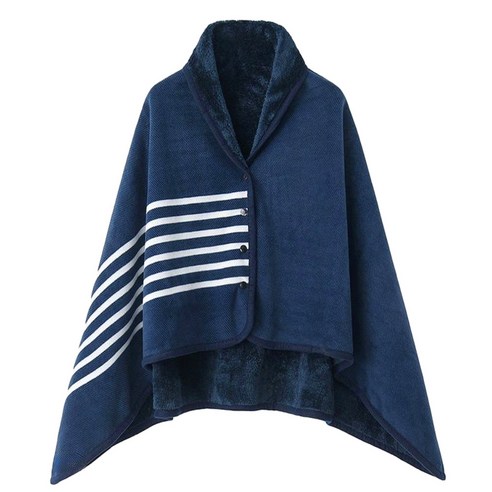 포근함으로 감싸는 행복, 미소라인F 똑딱이 망토담요와 함께하는 따뜻한 일상 망토담요