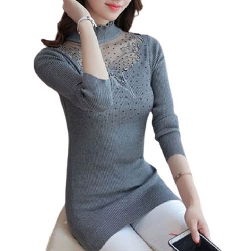 베러댓걸 9801 - 시스루 버터플라이 골지니트
