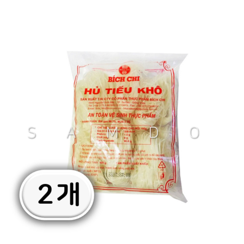 비치치 후티오코 2mm 쌀국수면, 2개, 500g