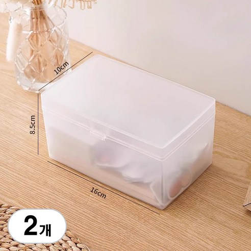 BenF Case 라운드 포카 케이스 포토카드 보관함 포카통 포카 보관통 케이스 카드 수납 다용도 보관 탑꾸 탑로더 정리함 무양통, 2개, 중형