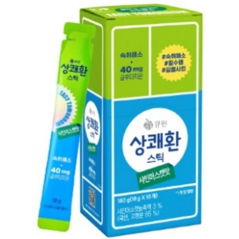 상쾌환 샤인머스캣맛 숙취해소스틱, 18g, 10개