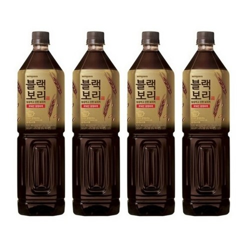 브랜드없음 하이트진로 블랙보리 1.5L 4펫, 4개