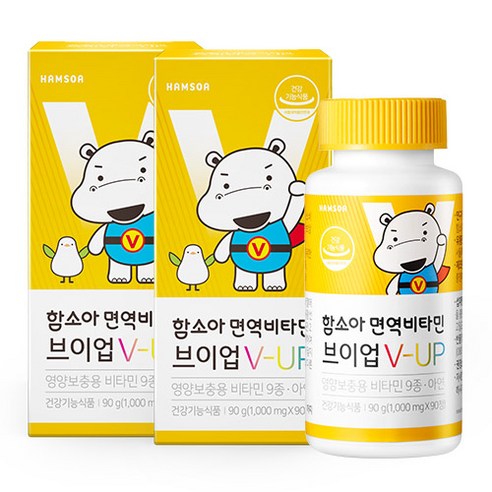 함소아 면역강화 비타민 C 1000mg, 90정, 2박스 
어린이 건강식품