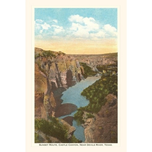 (영문도서) Vintage Journal Castle Canyon Devil’s River Texas Paperback, Found Image Press, English, 9781669515654 빈티지미국