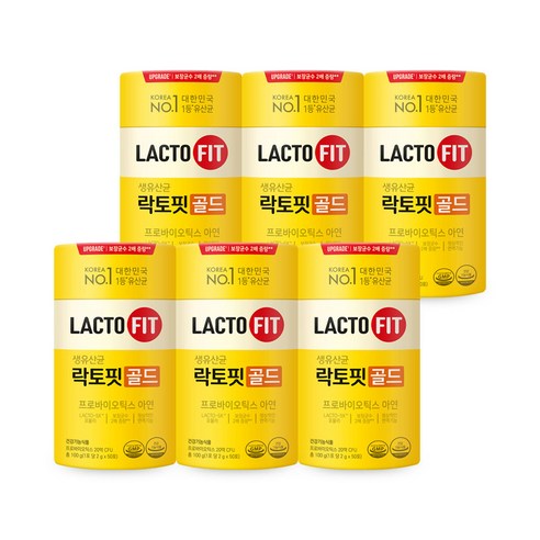 Chong Kun Dang Healthy Lacto-Fit Raw Lactobacillus Gold 2 g x 50 bags Zinc, 100 g, 6 ea