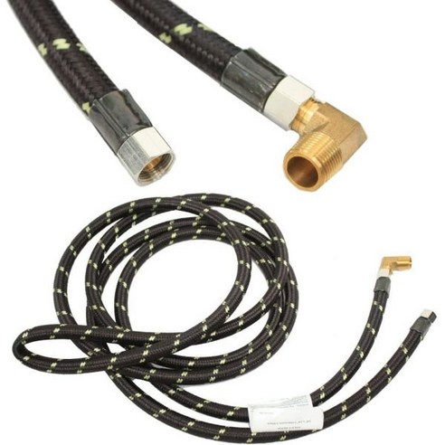 Whirlpool 월풀 8212486 식기세척기용 정품 OEM 급수 호스 키트 블랙 편조, Dish Hose