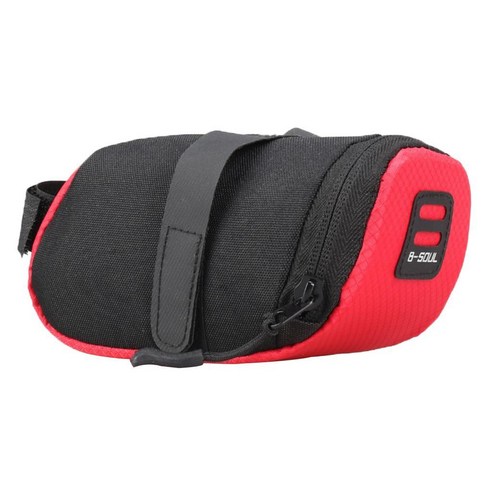 SJSHOP 웨지 자전거 사이클 안장 가방 MTB 도로 자전거 좌석 팩 아래, 레드, {"사이즈":"15x7x7cm"}, {"수건소재":"폴리 에스터"}