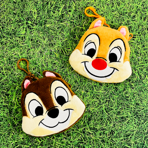 디즈니 칩앤데일 동전지갑 파우치 수납력좋은 가방걸이 에어팟 파우치 다람쥐 캐릭터