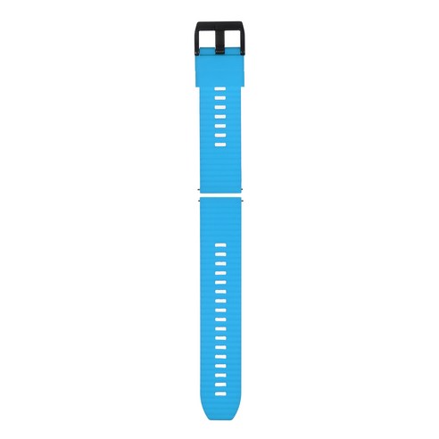 dodocool 22mm 물결무늬 실리콘 버클 범용 밴드, 푸른색/22mm, 견장