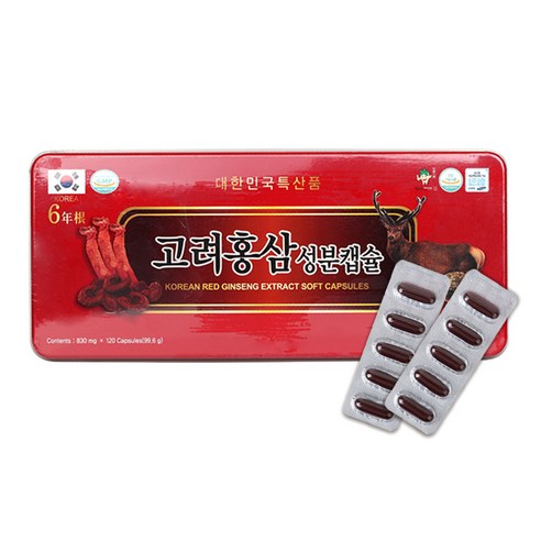 6년근 고려 홍삼 성분 캡슐 830mgx120캡슐, 200g, 1개 – 6년근 고려 홍삼 성분 캡슐 830밀리그램 x 120캡슐, 200그램, 1개 홍삼정환 6년근 고려 홍삼 성분 캡슐 830mgx120캡슐, 200g, 1개 – 6년근 고려 홍삼 성분 캡슐 830밀리그램 x 120캡슐, 200그램, 1개 홍삼정환