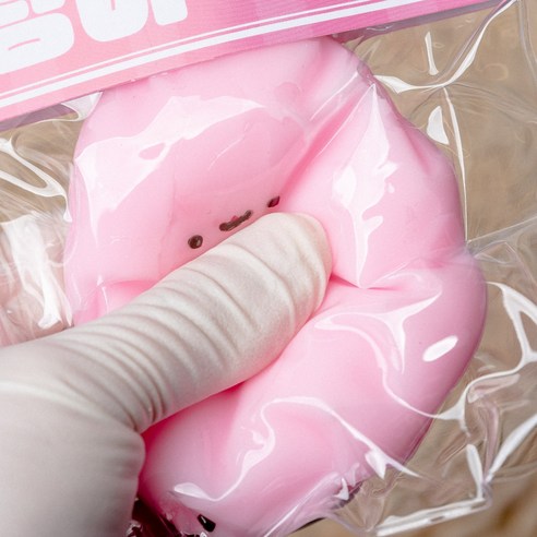 [이거쩌거] 쫀득말랑이 스트레스해소, 1개, 50g, 핑크바나나
