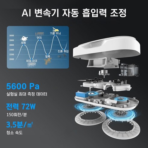 HUTT 창문 로봇청소기: 강력한 흡입력과 자동 물 분사로 창문 청소를 혁신적으로!