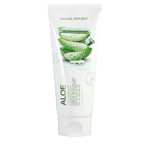 네이처리퍼블릭 프레시 허브 알로에 클렌징 폼, 1개, 170ml