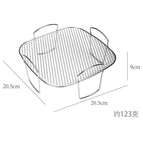 에어프라이어 랙 사각 로스팅 라운드 다층 단층 튀김 다용도 더블, 홑겹 정사각 그릴