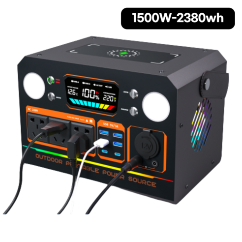 ONH 파워뱅크 캠핑용 차박 야외 대용량배터리 220V, 1500w-2600wh