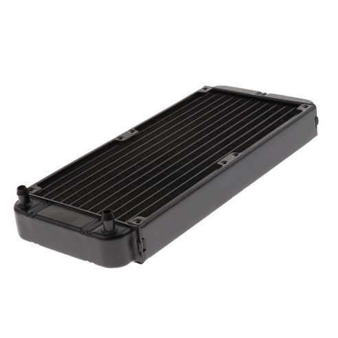 240mm 12 파이프 컴퓨터 라디에이터 워터 쿨러 CPU 히트 싱크 알루미늄 마운트, 설명, 블랙