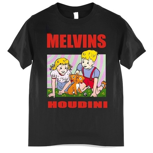 메탈리카 헤비메탈 티셔츠 락밴드 Melvins Houdini 슬러지 메탈 스토너 록 레트로 재미있는 그래픽 남성 의류 여성 셔츠