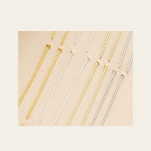 9자핀 / T핀 5mm - 악세사리 부자재 (키링 재료), T핀 실버, 1개