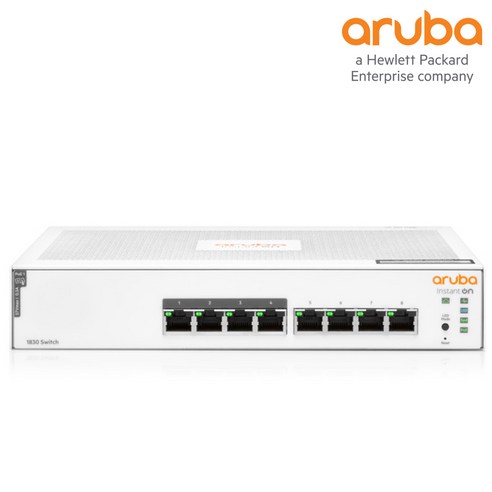 HPE w HPE Aruba 1830-8G (JL811A) PoE 8포트 스위칭 허브