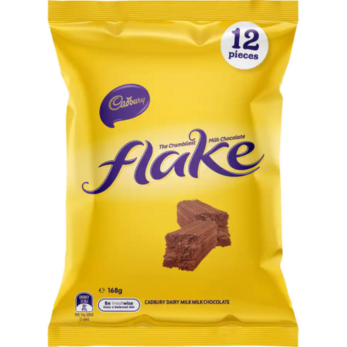 캐드버리 초콜릿 플레이크 쉐어팩 12개입 168g Cadbury Flake Sharepack 12pk 168g, 168g, 1개 - 밀크 초콜릿 | 쿠팡