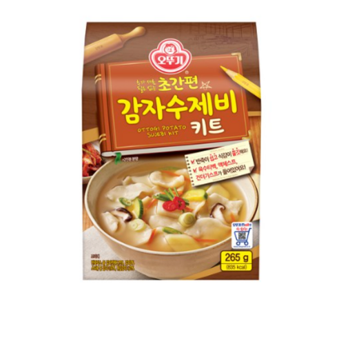 오뚜기 초간편 감자수제비키트 265g, 4개