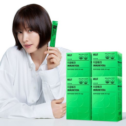 웰릿 이뮨베라 알로에 겔 총 다당체 250mg, 280g, 8개