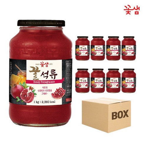 꽃샘 꿀석류차 1kg (액상차 과일청 홈카페), 1개입, 1개