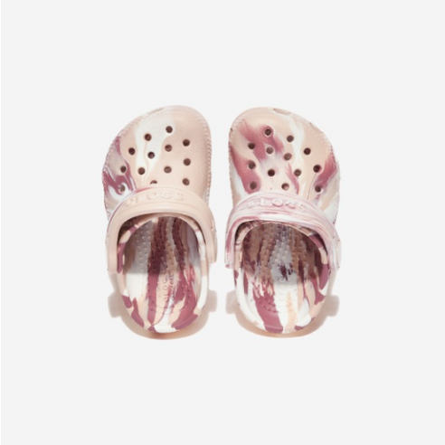 스타일과 편안함, 안전까지! 크록스 키즈 마블 패턴 클로그로 우리 아이 발을 행복하게!