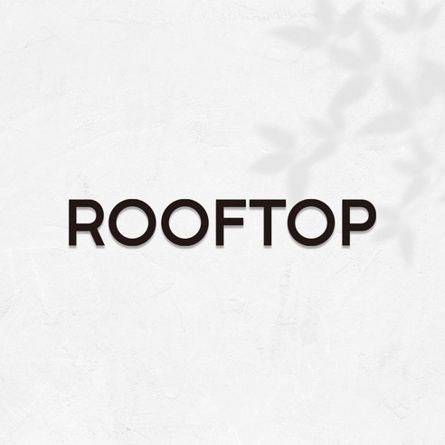 마마픽스 아크릴 도어사인 표지판 블랙, 1개, ROOFTOP