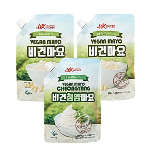 프리미엄 프레쉬 비건마요300g + 비건청양마요300g, 1세트, 비건마요2개+청양비건마요1개789