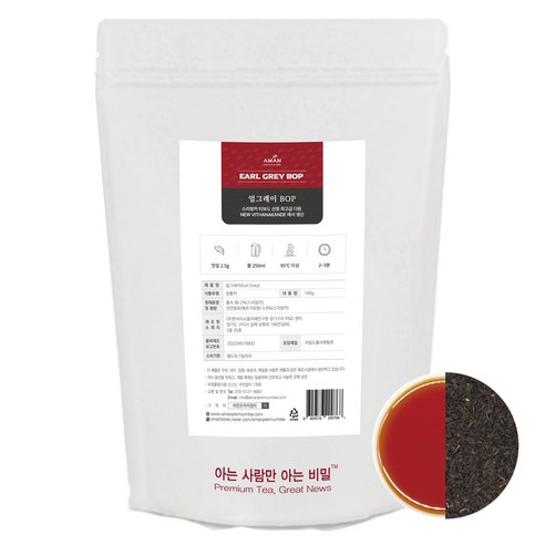 얼그레이 100g 500g 1kg / Earl Grey 100g 500g 1kg / 카페용 대용량 얼그레이 / 밀크티 베이스 / 아만프리미엄티, 1개입, 1개