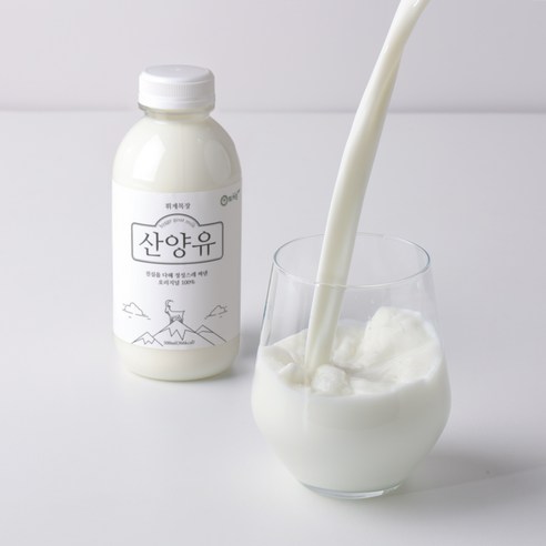 백산목장 자연방목 100% 산양유 산양우유 단백질 고단백, 3개, 500ml