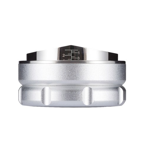 빈프로 커피 디스트리뷰터 레벨링 툴 마카롱 템퍼, 1개, 02)고급형 58mm 실버